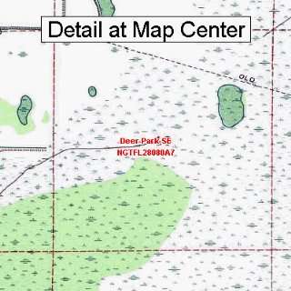 USGS Topographic Quadrangle Map   Deer Park SE, Florida (Folded 