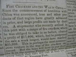 Plattsburg NEW YORK 1857 Dred Scott Decision NEWSPAPER  