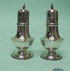 Pair Of Sterling Silver Casters / Pepper Shakers Willia