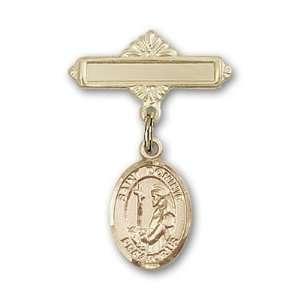   de Guzman Charm and Polished Badge Pin St. Dominic de Guzman is the