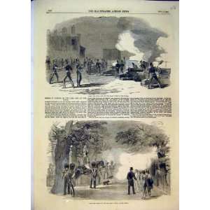  1854 Firing Park Guns Victory Crimea Tower War Horses 