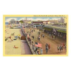  Boardwalk, Asbury Park, New Jersey Premium Poster Print 