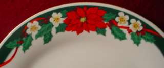 FAIRFIELD china DECK THE HALLS pttrn DINNER PLATE  