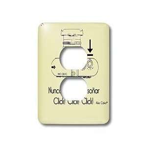   . Nunca dejes de son ar   Light Switch Covers   2 plug outlet cover