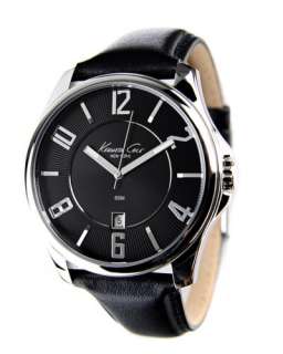 KENNETH COLE LEATHER DATE MENS CASUAL NEW WATCH KC1708 020571074316 