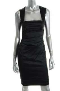 FAMOUS CATALOG Moda Black Versatile Dress Ribbed Fitted 8  