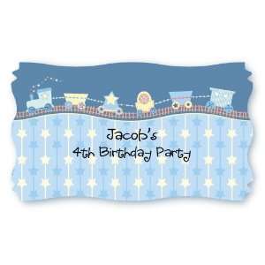  Train   Set of 8 Personalized Name Tag Stickers Toys 