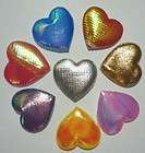 30pc Assorted Laser Shiny Puffed Heart appliques 1 C43