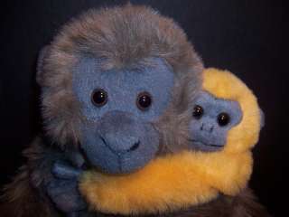 Wildlife Artist Plush Monkey with Baby Stuffed Doll Toy  
