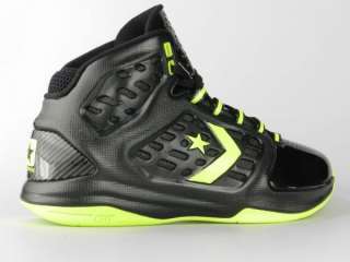 CONVERSE DEFCON MID NEW Mens Black Neon Volt Yellow Basketball Shoes 
