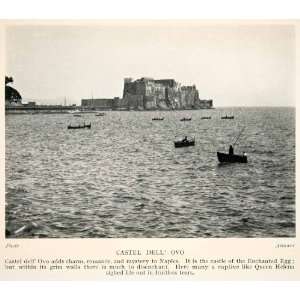  1928 Print Castel DellOvo Naples Italy Mediterranean Sea 