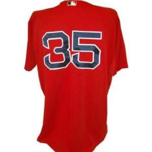  DeMarlo Hale #35 Red Sox 2010 Game Worn Red Cool Base 