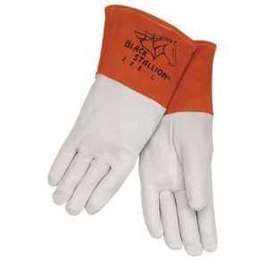   Grain Pigskin MIG Welding Gloves   Long Cuff   Large