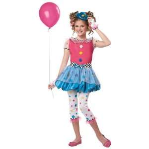 Lets Party By California Costumes Dotsy Clown Child Costume / Pink 