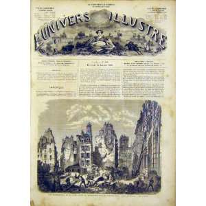  Hotel Dieu Delannoy Demolitions French Print 1866