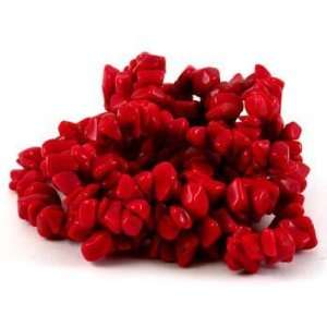 Red Stone Chips Gemstone Bead Strand 36 Grade B Patio 