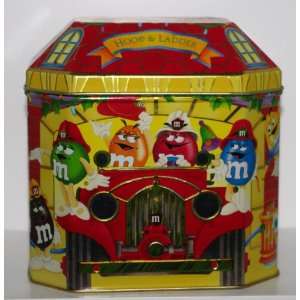  M&Ms 1997 Fire House #06 LTD Metal Tin Box Container 