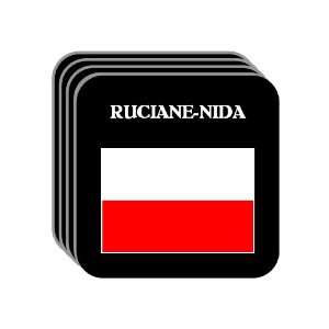  Poland   RUCIANE NIDA Set of 4 Mini Mousepad Coasters 