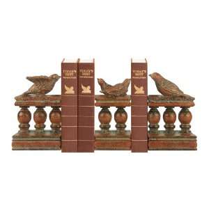   Accents 93 8390 SET 3 BIRD AND BANNISTER BOOKENDS n a