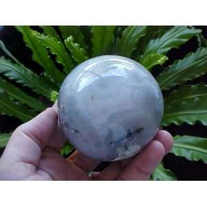    A1701 Gemqz Agate Carved Sphere X large  