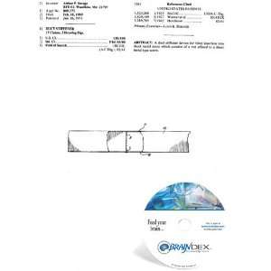  NEW Patent CD for DUCT STIFFENER 