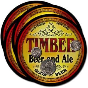  Timber, OR Beer & Ale Coasters   4pk 