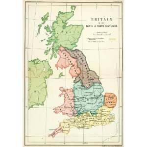   Centuries Wessex Battles England   Original Lithograph