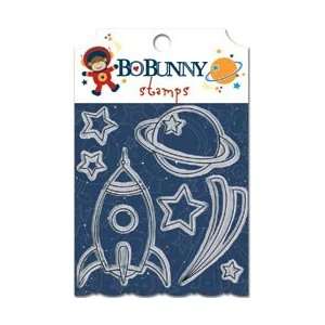  Bo Bunny Blast Off Clear Stamps 7/Pkg; 3 Items/Order 
