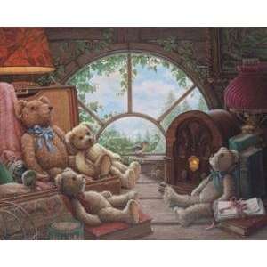  Bears In The Attic artist Janet Kruskamp 8x6