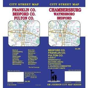   Chambersburg, Waynesboro And Bedford, PA Street Map