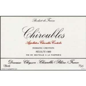  2010 Domaine Cheysson Chiroubles 750ml Grocery & Gourmet 