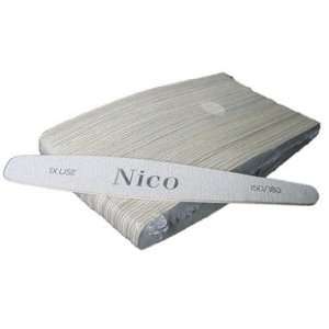    Nico Manicure Tools Thin Wooden Rhombus Nail Buffer Beauty
