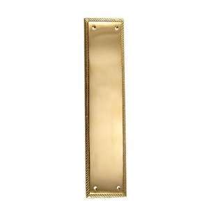  Georgian Roped Style Door Push & Plate (Polished Brass 