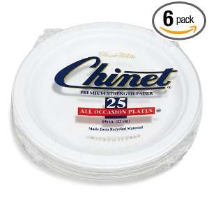  Chinet Premium 8 Inch Paper Plates, 25 Count Package (Pack 