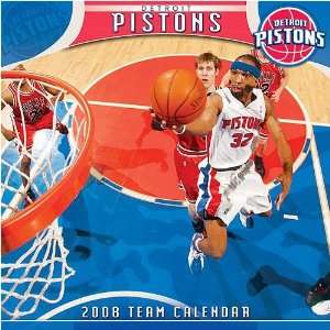  Detroit Pistons 2008 Wall Calendar