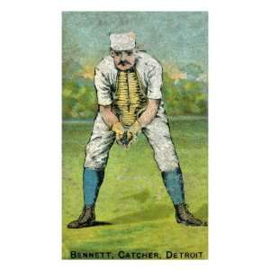  Detroit, MI, Detroit Wolverines, Charlie Bennett, Baseball 