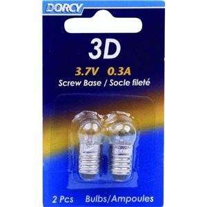   7V 0.3A Krypton Screw Base Replacement Bulb   2 Pack