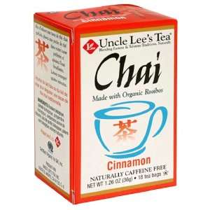  Organic Chai Cinnamon   18 bag,(Uncle Lees Tea) Health 