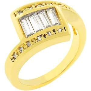   Zirconia Channel Set Anniversary Ring in Size 7 Kate Bissett Jewelry