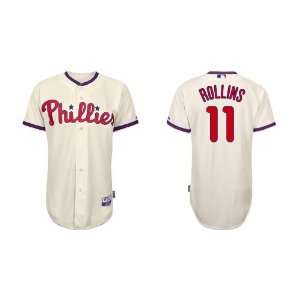 com Wholesale Philadelphia Phillies #11 Jimmy Rollins Cream Baseball 