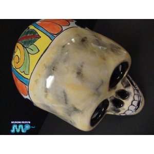   Ceramic Skull 8 [Dia de Los Muertos] [Day of The Dead] Hand Painted