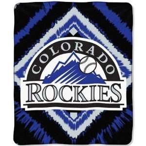  Colorado Rockies 50x60 Diamond Micro Raschel Throw Sports 