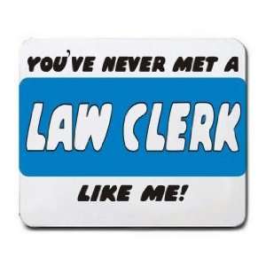    YOUVE NEVER MET A LAW CLERK LIKE ME Mousepad