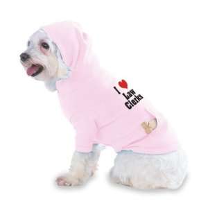  I Love/Heart Law Clerks Hooded (Hoody) T Shirt with pocket 