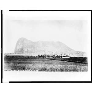 Gibraltar. Penon de Gibraltar,Rock of Gibraltar 1860s  