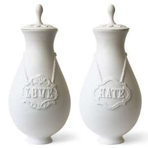  XL Love/Hate Apothecary Jar
