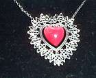 Franklin Mint Valentines Day Heart Sterling Silver Cor