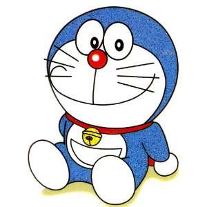  Doraemon the Robot Cat sitting Iron On Transfer for T 