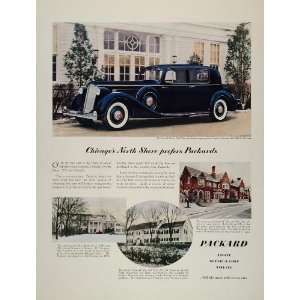  1936 Ad Packard Indian Hill Club Chicago North Shore 