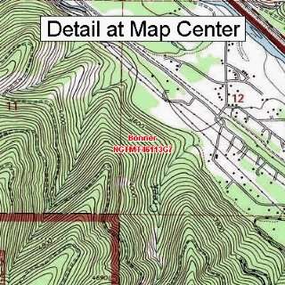  USGS Topographic Quadrangle Map   Bonner, Montana (Folded 